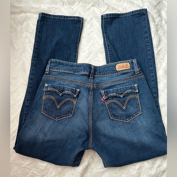 Levi's Women's 529 Curvy Straight Leg Jeans - Classic Blue red tag - Picture 1 of 5